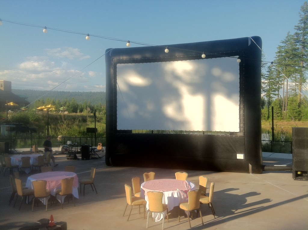 inflatable movie screen rental
